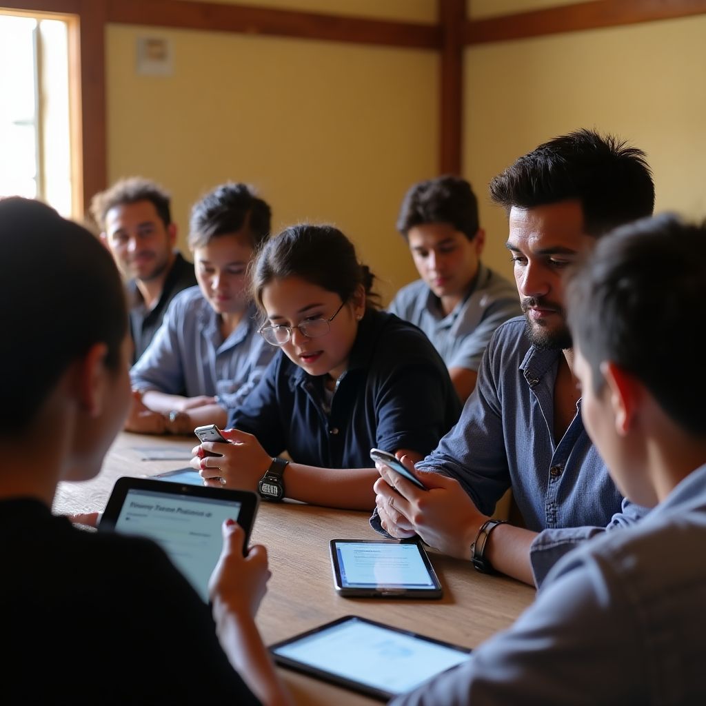 Equipo de innovación financiera planificando el futuro